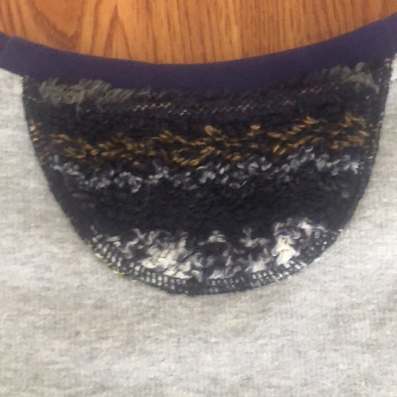 RAF Raf Simons Gray Navy Crew Neck Pullover Sweater Sweatshirt  Mens Size M - Picture 4 of 5